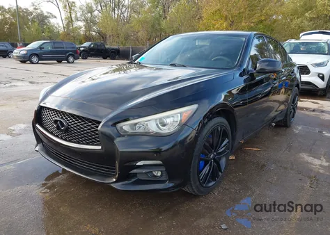2014 Infiniti Q50 Sport z USA, uszkodzony, nr VIN JN1BV7AR5EM680593